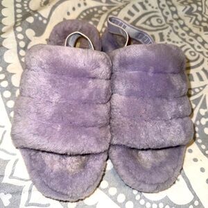 Ugg fluff yeah slides in lavender